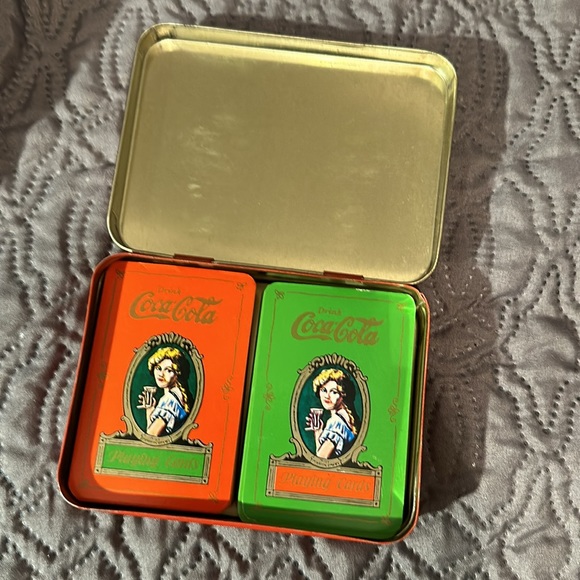 Coca-Cola Playing Cards in Tin 1980’s - Picture 7 of 7